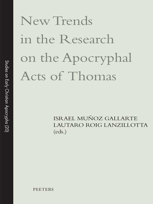 cover image of New Trends in the Research on the Apocryphal Acts of Thomas